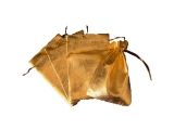 Shiny Gold drawstring bags for jewelry