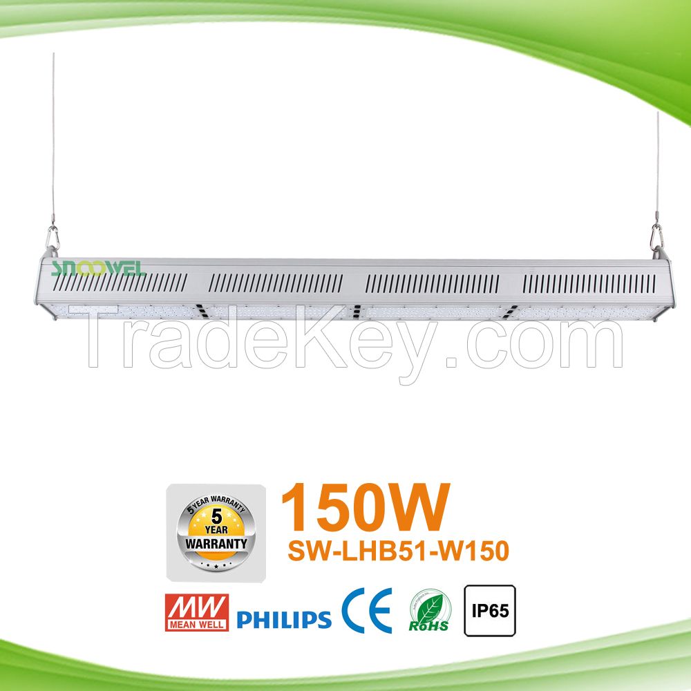 Better price 50W 120lm/w LED linear high bay light with different beam angles