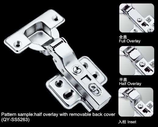 Stainless Steel Hydraulic Kitchen cabinet/Wardobe/Furniture Hinges with removable back cover