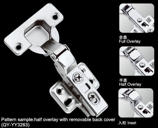 Hydraulic Kitchen cabinet/Wardobe/Furniture Hinges with removable back cover