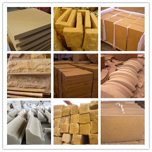 yellow sandstone factory tiles from China 