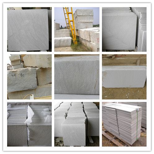 beige/yellow/white/black/green/grey/red sandstone factory tiles from China