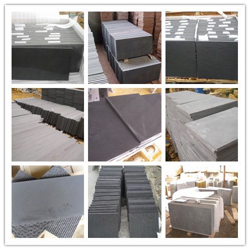 beige/yellow/white/black/green/grey/red sandstone factory tiles from China