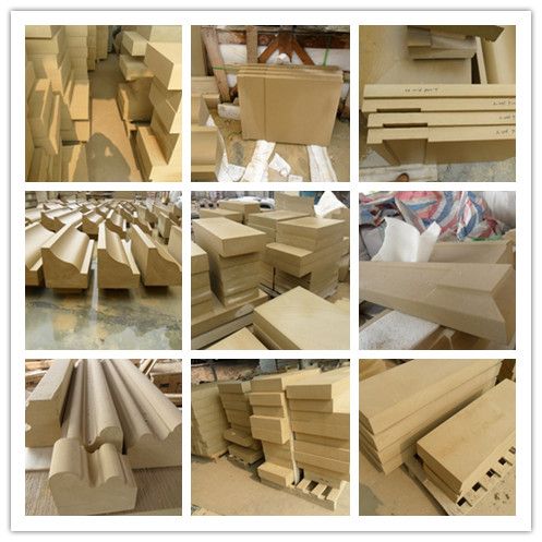 beige/yellow/white/black/green/grey/red sandstone factory tiles from China 