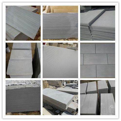grey/yellow/white/black/green/red sandstone factory tiles from China