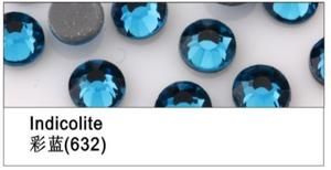 High quality hot fix rhinestone with strong glue/bluecolor