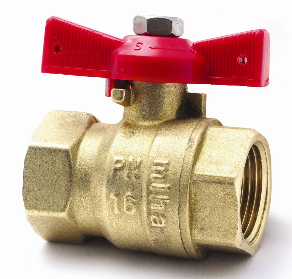 Brass ball valve MIHA butterfly handle