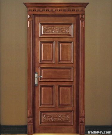 Interior wood door