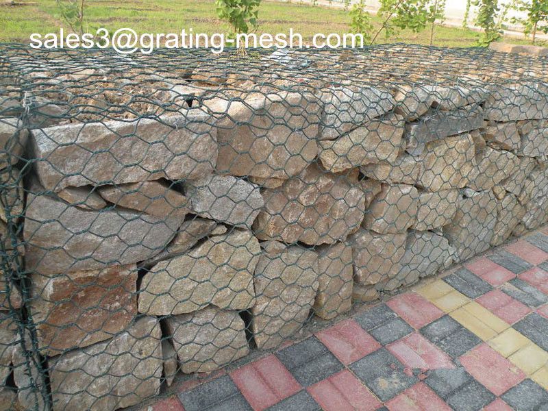 PVC coated gabion baskets