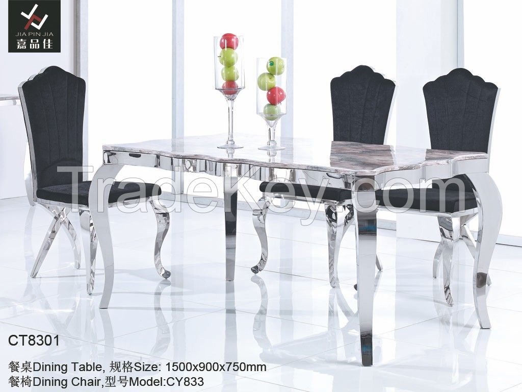 2014 Modern Stainless Steel Dining Table [CT1020]