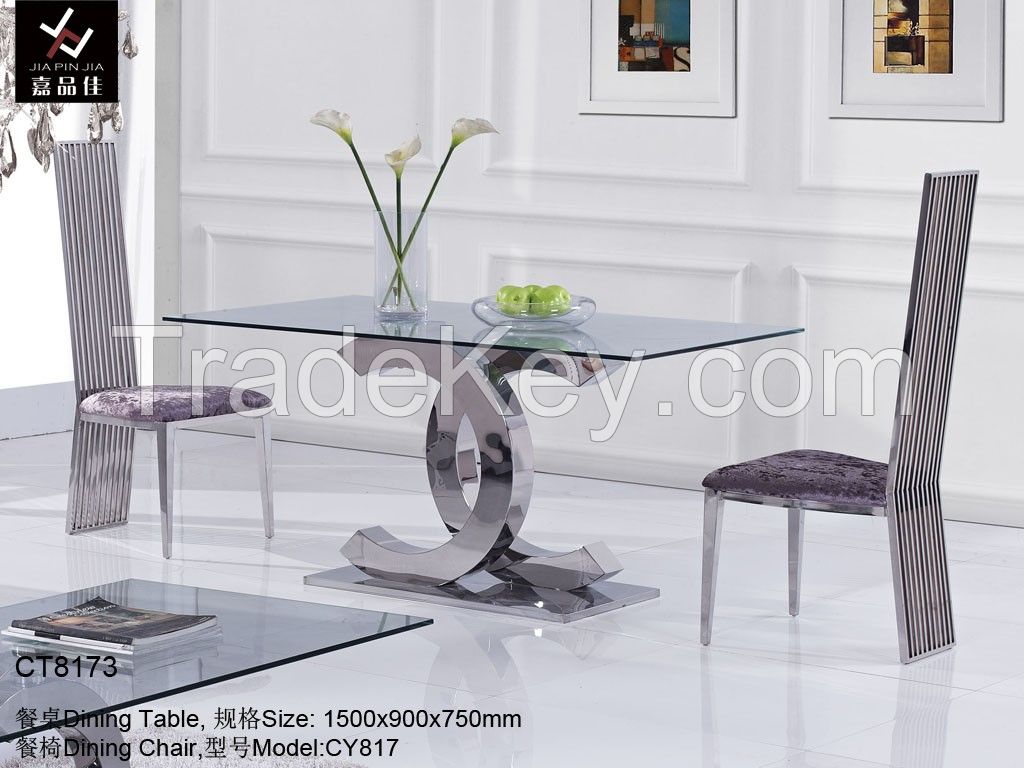 2014 Modern Stainless Steel Dining Table [CT1020]