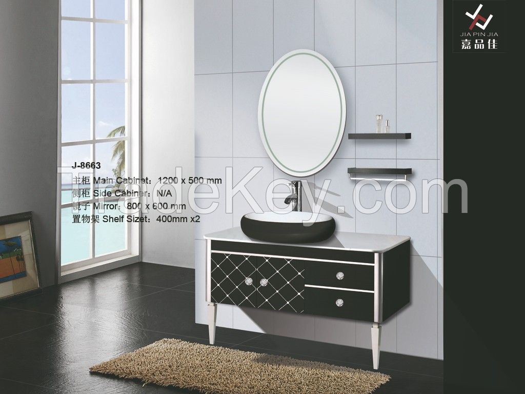 Modern Stainless Steel Bathroom Vanity [J-8618]