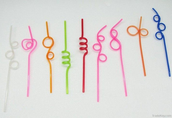 crazy straws, crazy shaped straws, squiggle straws, curved straws