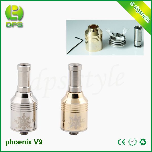 Refillable and no leakage Stainless steel Phoenix atomizer V9