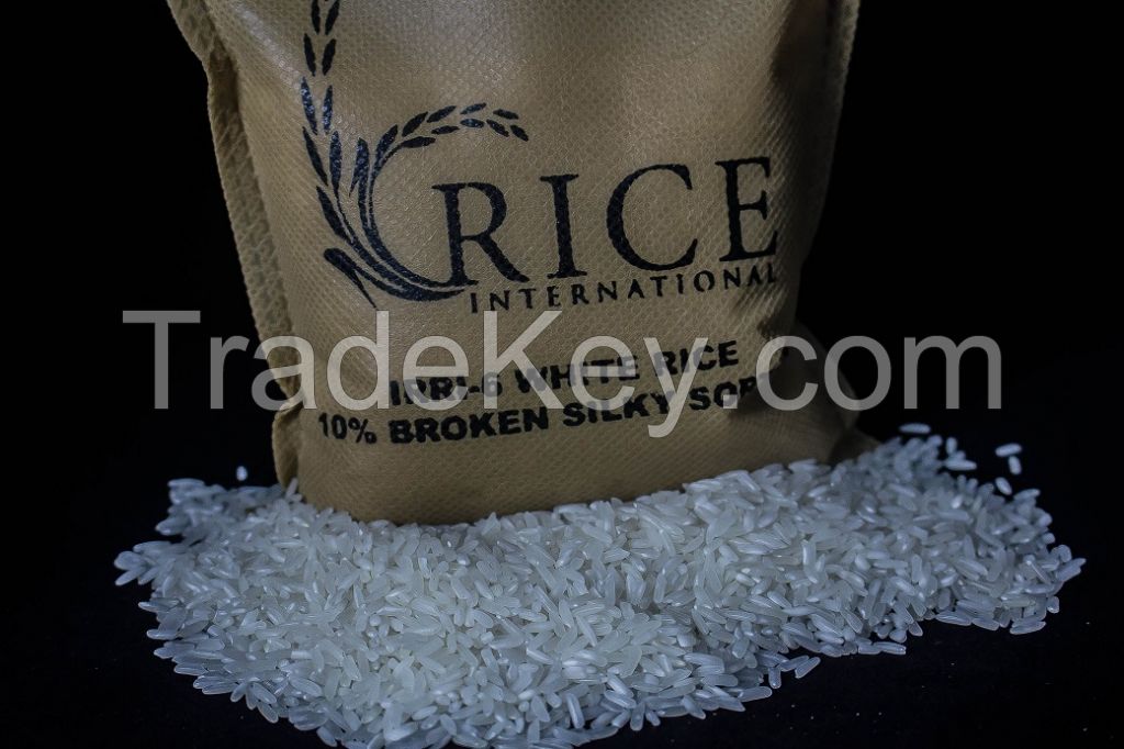 Pakistani White Long Grain Non Basmati IRRI 6 Rice 10% Broken