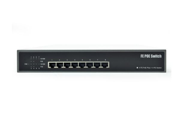 8-Port 10/100Mbps Desktop Switch with 4-Port PoE (NC-PUS081H)