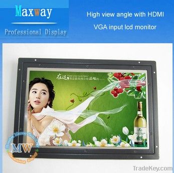 High view angle with HDMI, VGA input 10 inch lcd monitor