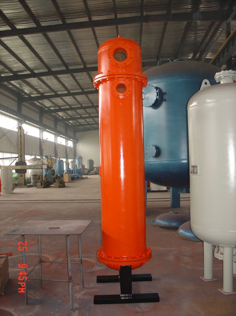 Double thread turbulence Tube shell heat exchanger