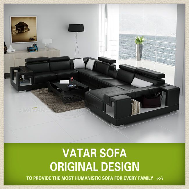 VATAR D1001 unique Elegant Leather sofa D1001