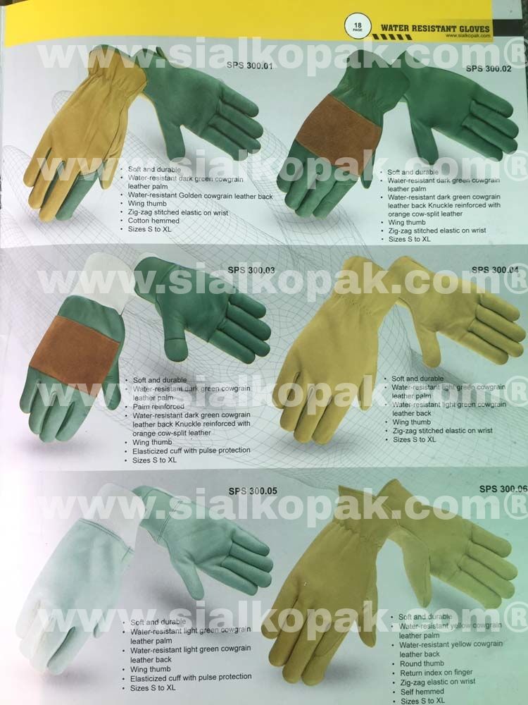 Water Resistant Leather Gloves Page 02