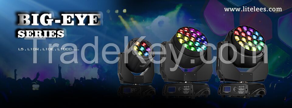 LED moving head beam, spot, wash stage light
