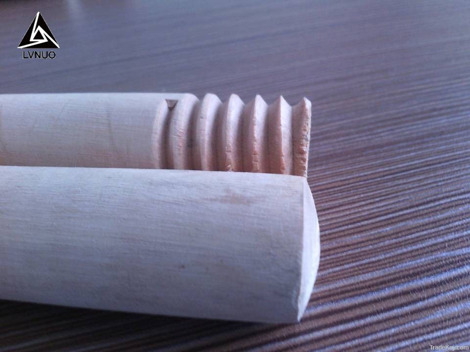 natural wood handle, wood stick