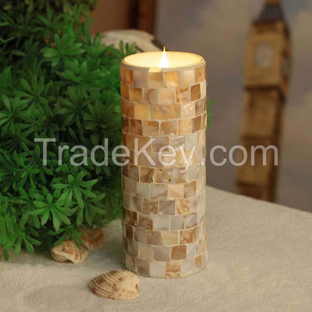 LED Pillar Candle (Real Wax)