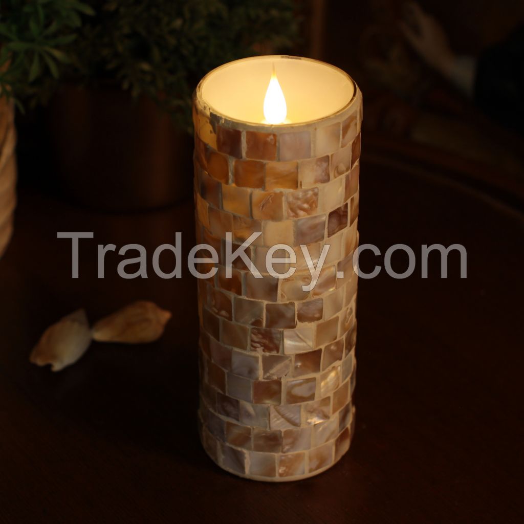 LED Pillar Candle (Real Wax)