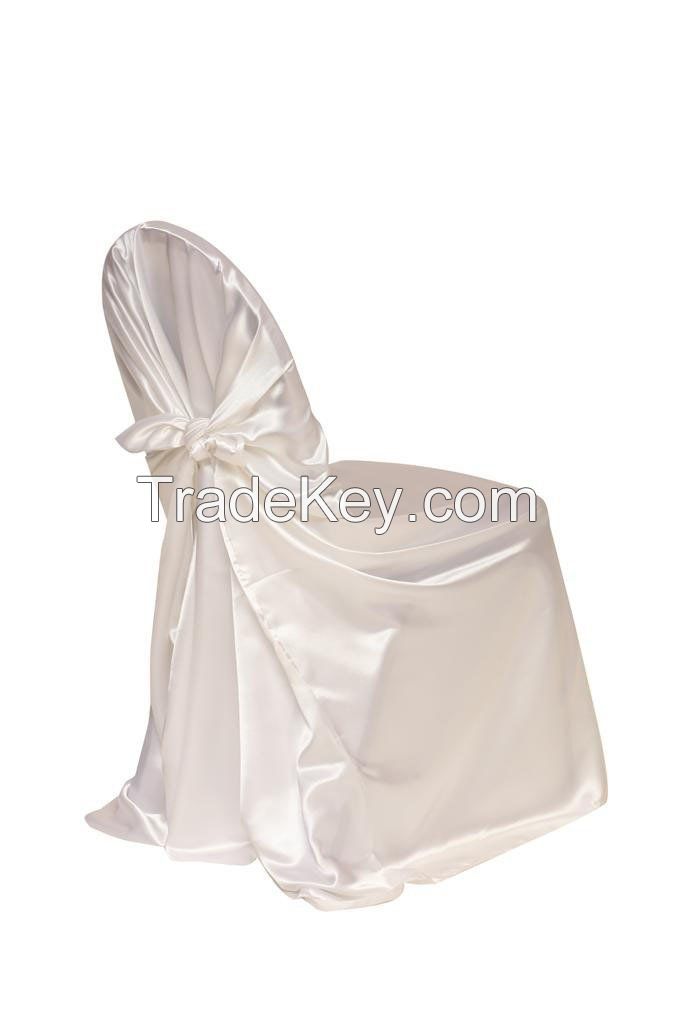 Universal satin chair cover