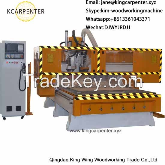 MDF board cabinets doors production line cnc router machine with ATC 8 tools best price