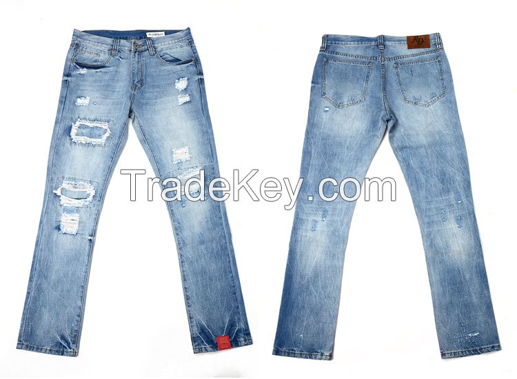 men wholesale ripped jeans for plus size skinny jeans