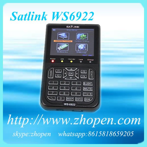 dvb-s2 hd satellite finder satlink ws6922 digital satellite finder meter ws 6922