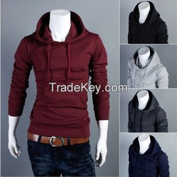 Mens Causal Slim Hoodies