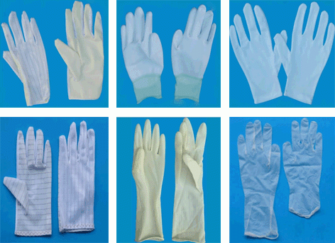 ESD and Cleanroom Knitted Glove/Nitrile Glove/Vinyl Glove/Latex Glove/PE Glove
