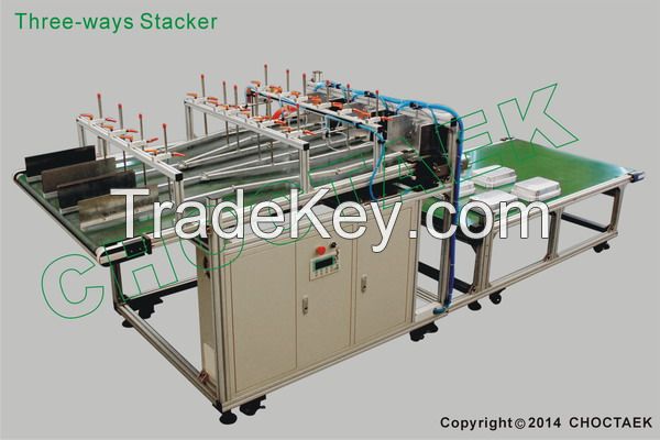 Aluminium foil container full-automatic stacker (1-2-3 way)