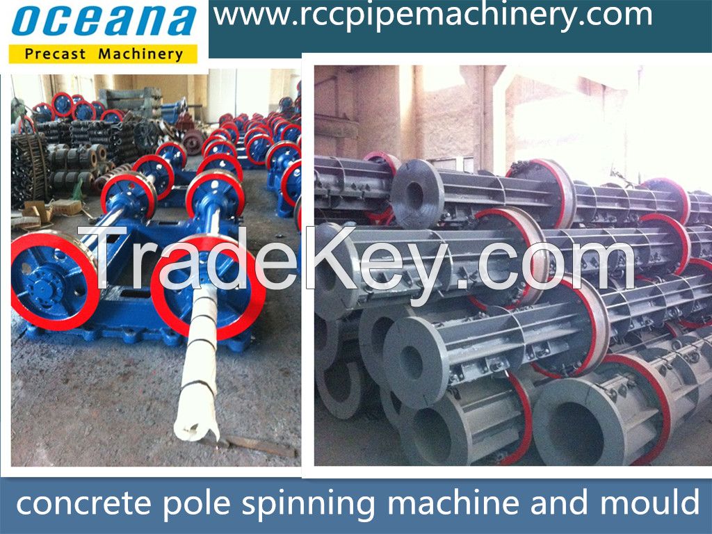 Electric concrete pole making machine