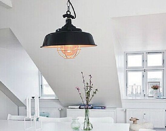 Enamel lamp - Hanging Light - Garden Light