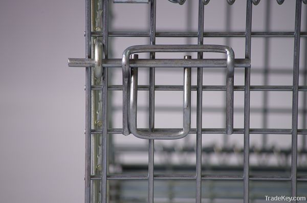 stackable  galvanized  strorage wire mesh container