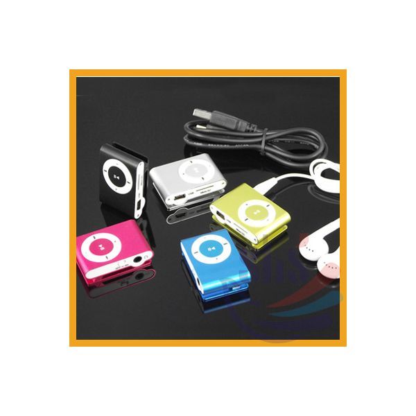 Mini Clip On MP3 Music Media Player Support 2GB 4GB 8GB Micro SD TF 6th