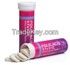 Pregnancy supplement folic acid plus Fe, VC effervescent tablet