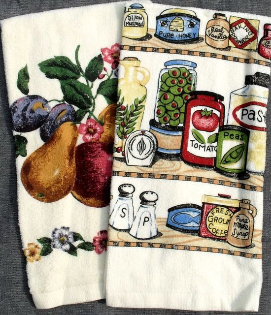 Printed Terry & Velour Kitchen Towel