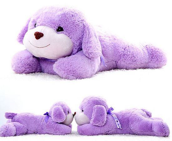 Lavender Plush Dog