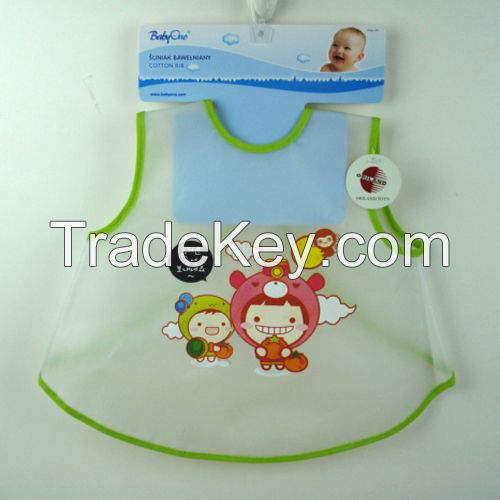 custom print waterproof plastic baby bib