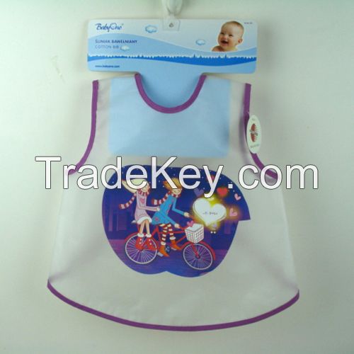 custom print waterproof plastic baby bib