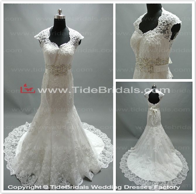 2014 Popular Mermaid Lace Bridal Dress Gown Wedding Dress (AS2662)