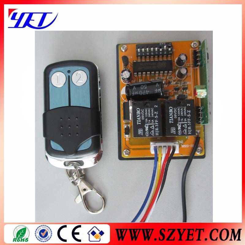 Garage door wireless transmitter receiver remote controller