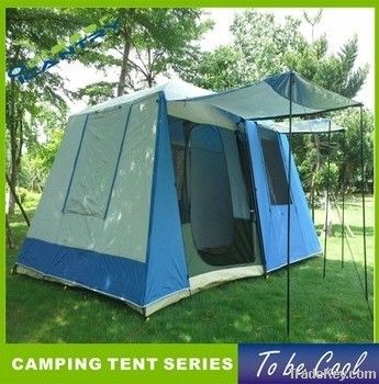 big family tent two rooms one parlour double layer family camping tent