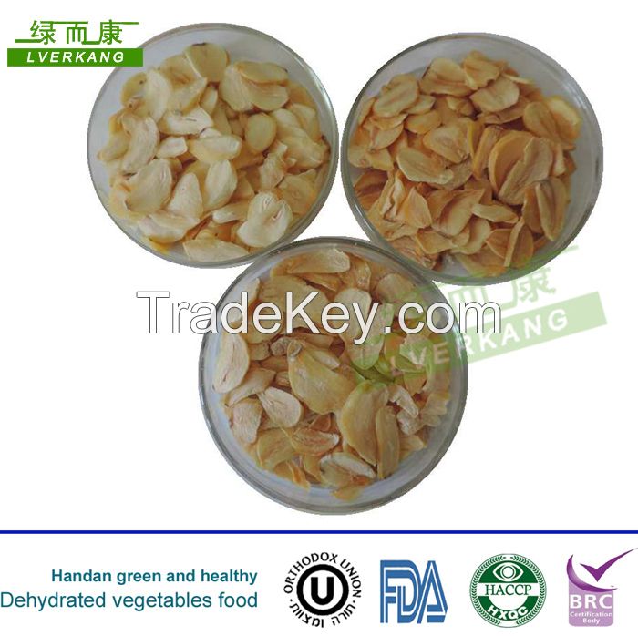 bulk quantity and good quality garlic flake with the certification of FDA,HACCP,BRC,OU,HALAL