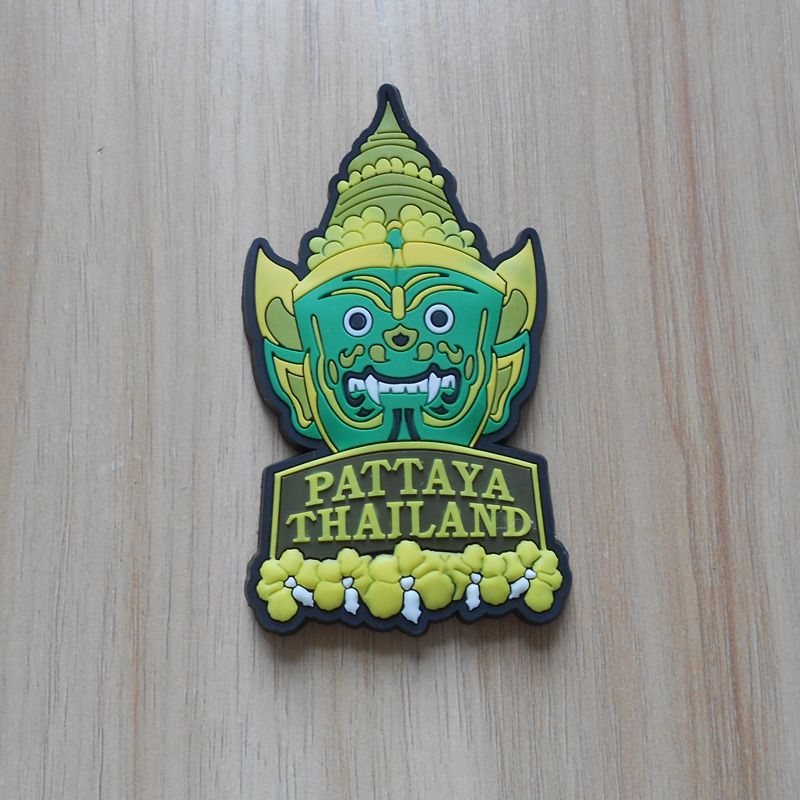 customized Pattaya Thailand soft pvc fridge magnet, travelling souvenir refrigerator stickers