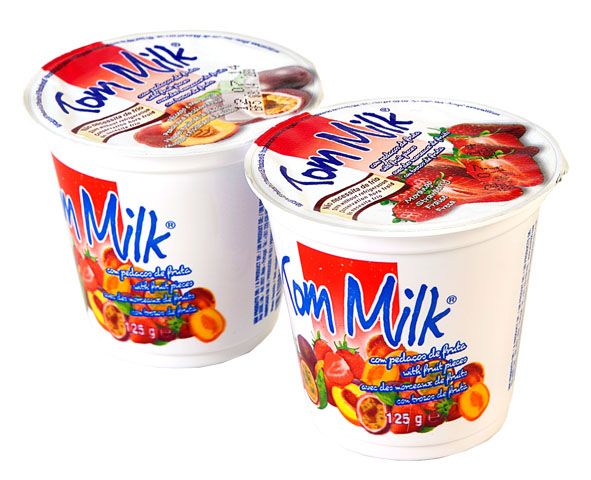 Tom Milk Individual Fruity Long Life Yoghurt 125g
